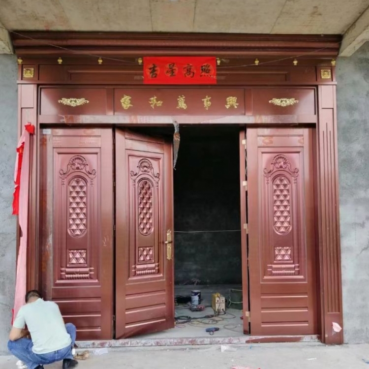 带罗马柱的304不锈钢门